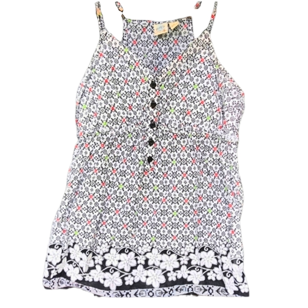 SO Y2K Boho Adjustable Floral Tank, sz. S